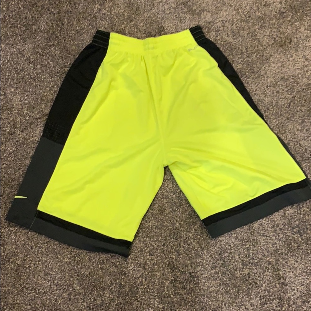 Nike basketball shorts yellow